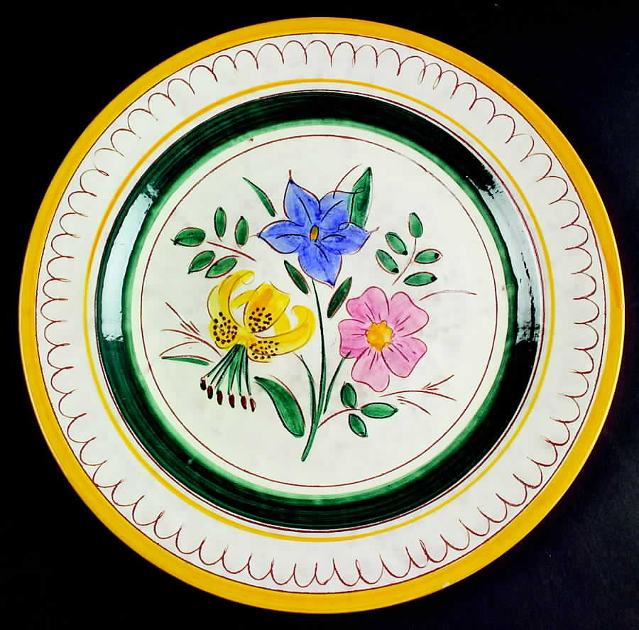 Garden Flower (Terra Rose) 12" Chop Plate (Round Platter) by Stangl-1