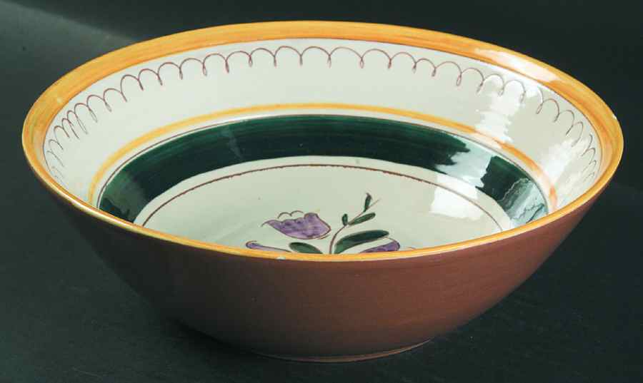 Garden Flower (Terra Rose) 10" Large Salad Serving Bowl by Stangl-1