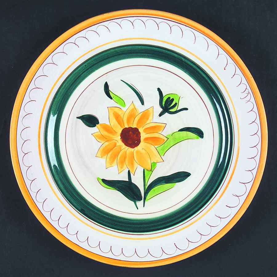 Garden Flower (Terra Rose) 11" Chop Plate (Round Platter) by Stangl-1