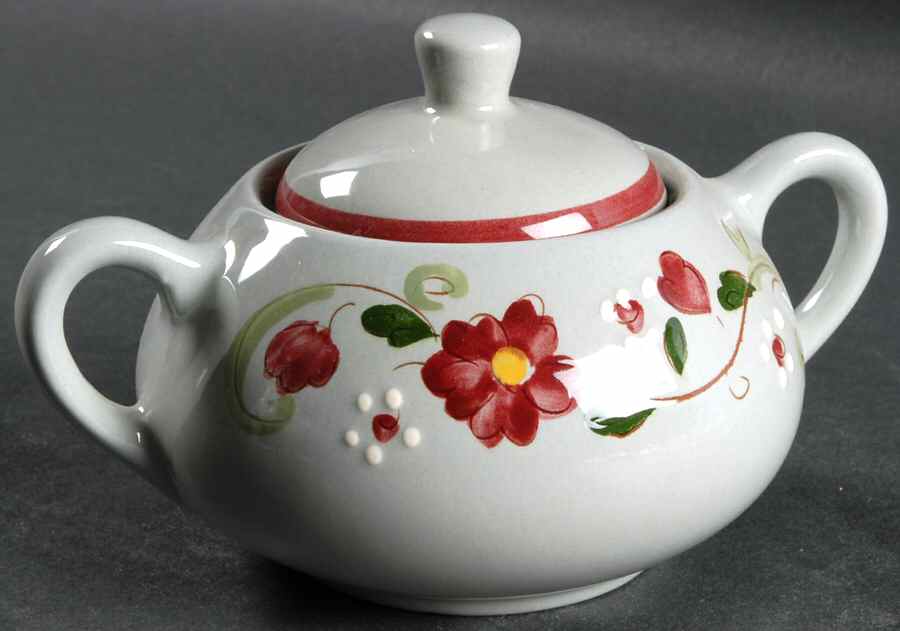 Garland Sugar Bowl & Lid by Stangl-1