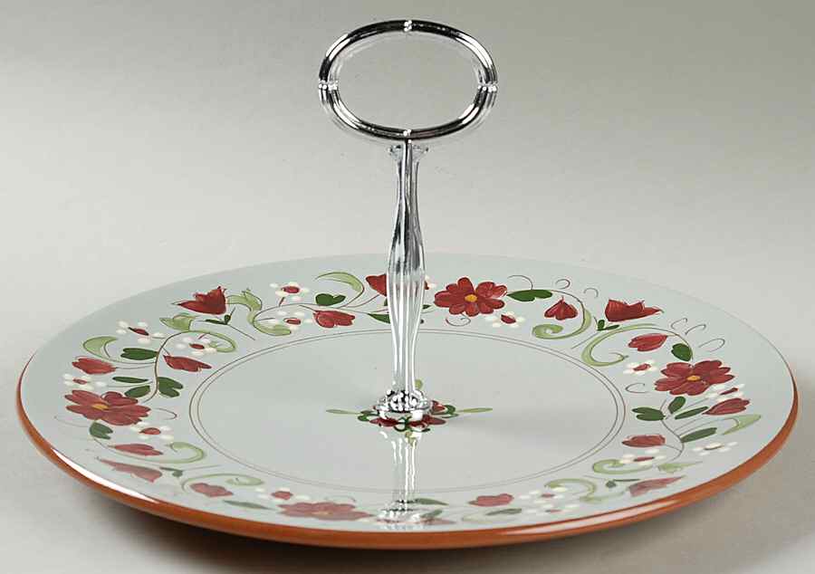 Garland Round Serving Plate with Handle (DP) by Stangl-1