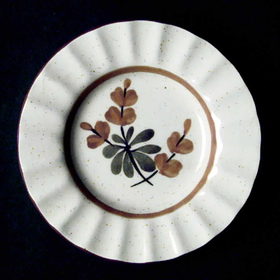 Golden Blossom (Brown Trim, Yellow Band) Small Ashtray by Stangl-1