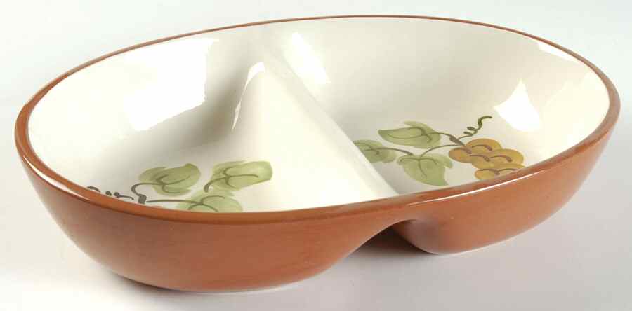 Golden Grape 10" Oval Divided Vegetable Bowl by Stangl-1