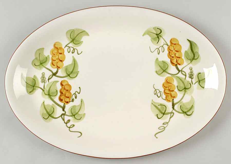 Golden Grape 14" Oval Serving Platter by Stangl-1