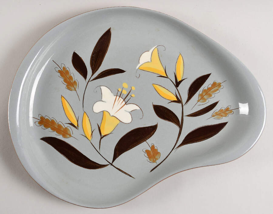 Golden Harvest 13" Oval Serving Platter by Stangl-1