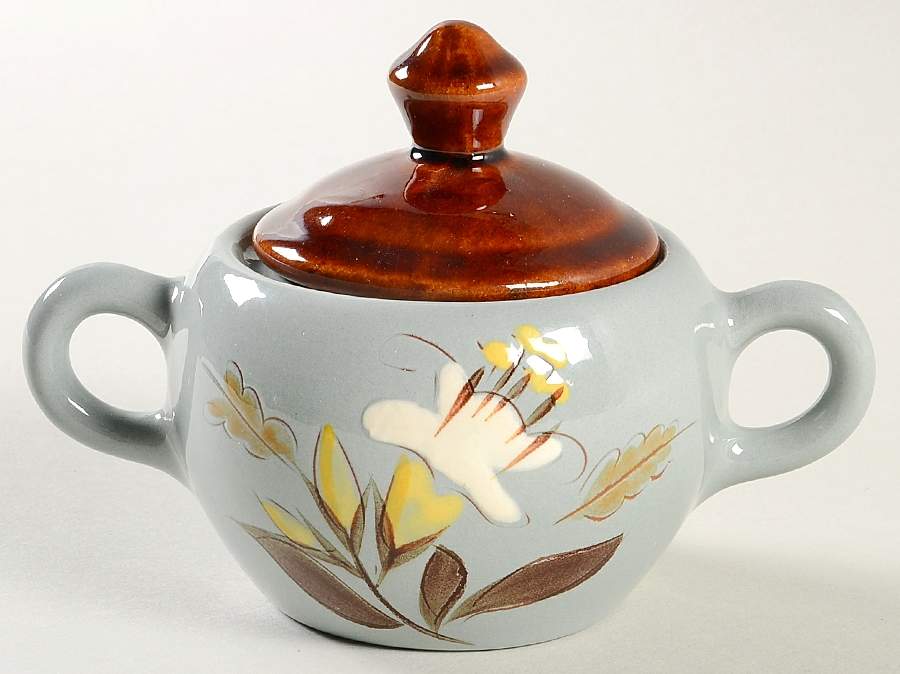 Golden Harvest Sugar Bowl & Lid by Stangl-1