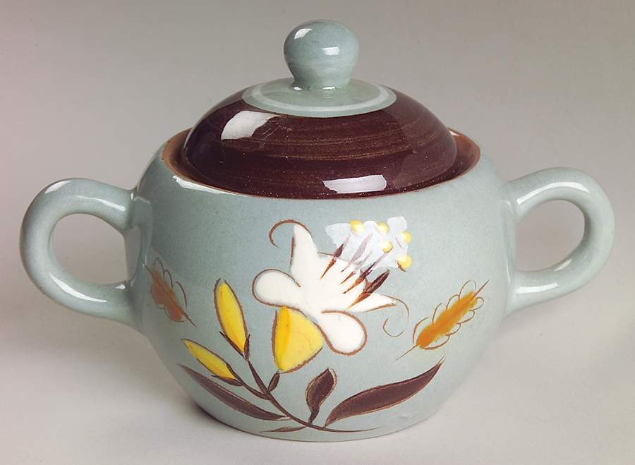 Golden Harvest Sugar Bowl & Lid by Stangl-1