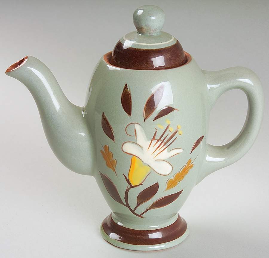 Golden Harvest Individual Coffee Pot & Lid by Stangl-1