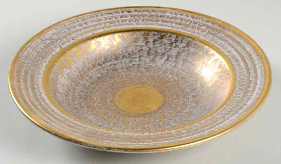 Granada Gold (Gold on Tan Body) Rim Soup Bowl by Stangl-1