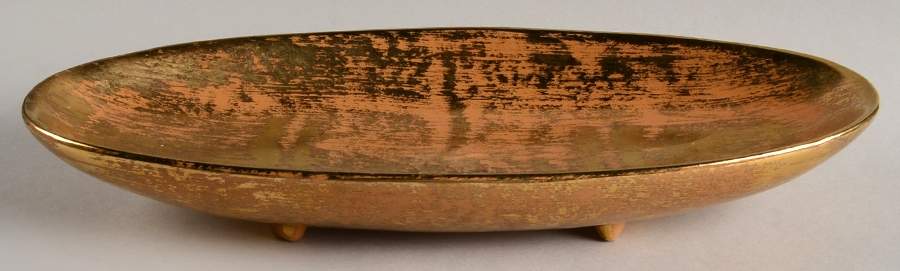 Granada Gold (Gold on Tan Body) Relish by Stangl-1