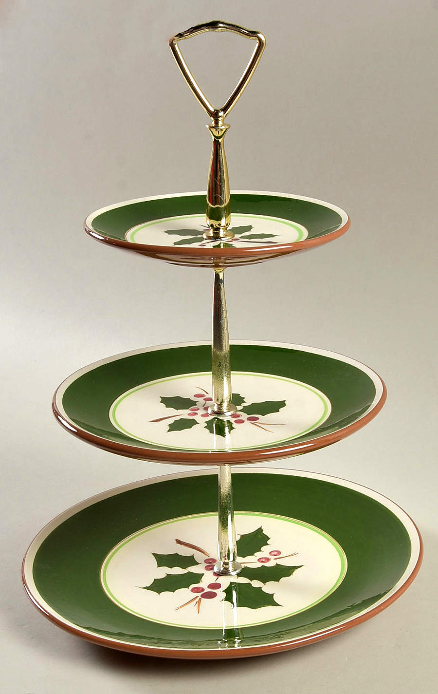 Holly 3-Tiered Serving Tray (DP, SP, BB) by Stangl-1
