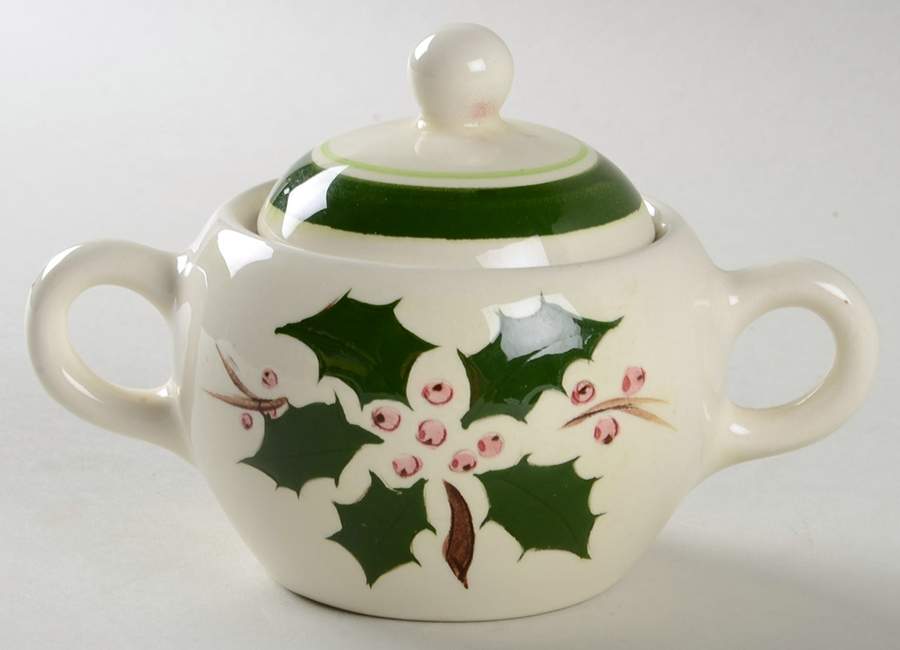 Holly Sugar Bowl & Lid by Stangl-1