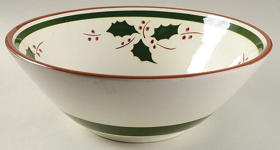 Holly 12" Salad Serving/Punch Bowl by Stangl-1