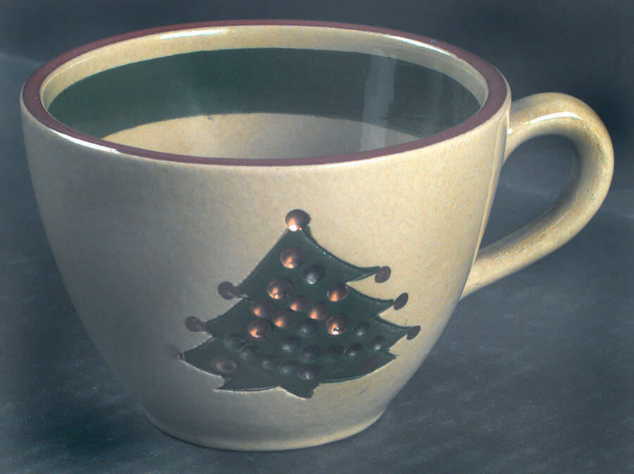 Jewelled Christmas Tree Flat Cup by Stangl-1