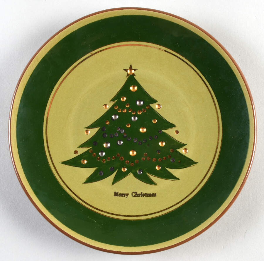 Jewelled Christmas Tree Salad Plate by Stangl-1