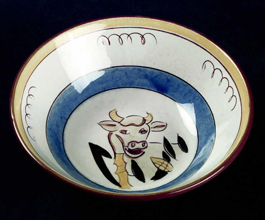 Little Boy Blue (Blue Band) Child's Bowl by Stangl-1