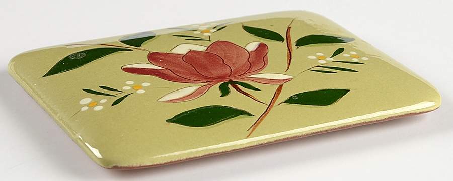 Magnolia Lid for Cigarette Box by Stangl-1