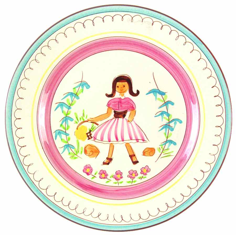 Mary Quite Contrary Child's Plate by Stangl-1