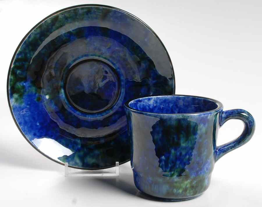 Mediterranean Flat Cup & Saucer Set by Stangl-1