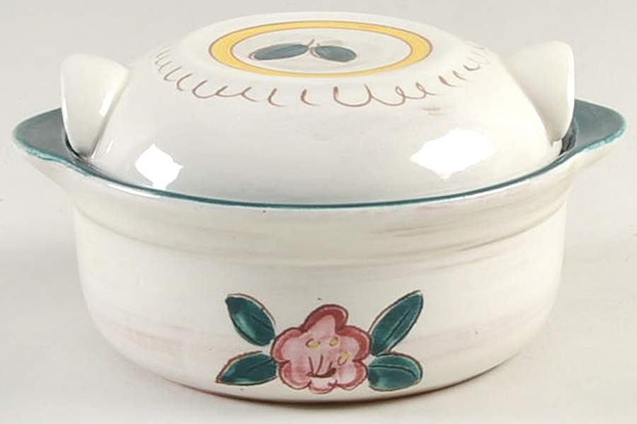 Mountain Laurel (Terra Rosa) Individual Casserole & Lid by Stangl-1