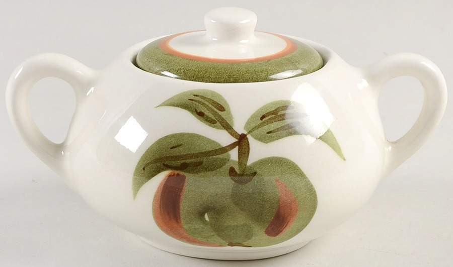Orchard Song Sugar Bowl & Lid by Stangl-1