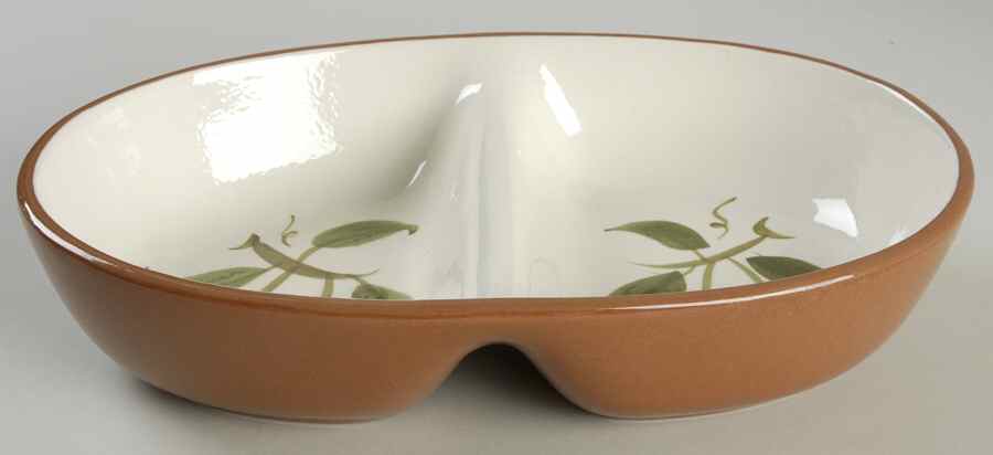 Orchard Song 10" Oval Divided Vegetable Bowl by Stangl-1