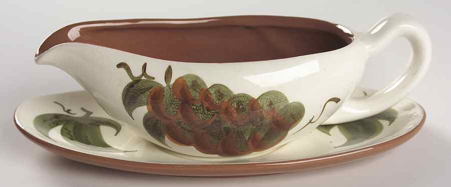 Orchard Song Gravy Boat & Underplate by Stangl-1