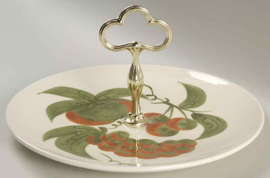 Orchard Song Round Serving Plate with Handle (DP) by Stangl-1