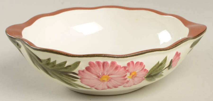 Pink Cosmos Lugged Cereal Bowl by Stangl-1