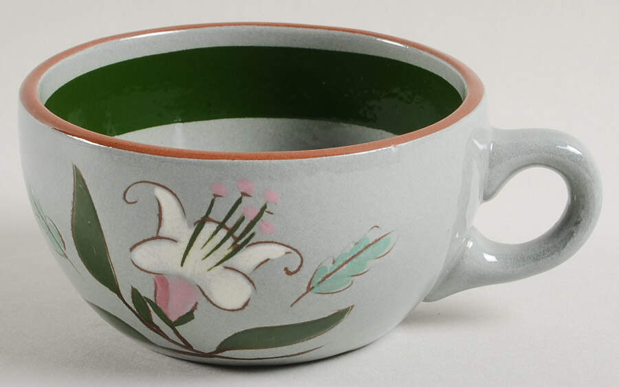 Pink Lily Flat Cup by Stangl-1