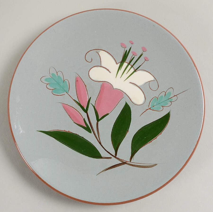 Pink Lily Bread & Butter Plate by Stangl-1