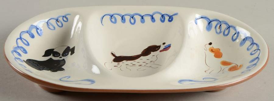 Playful Pups Divided Child's Plate by Stangl-1