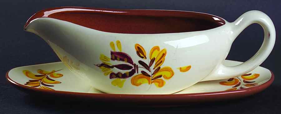 Provincial Gravy Boat & Underplate by Stangl-1