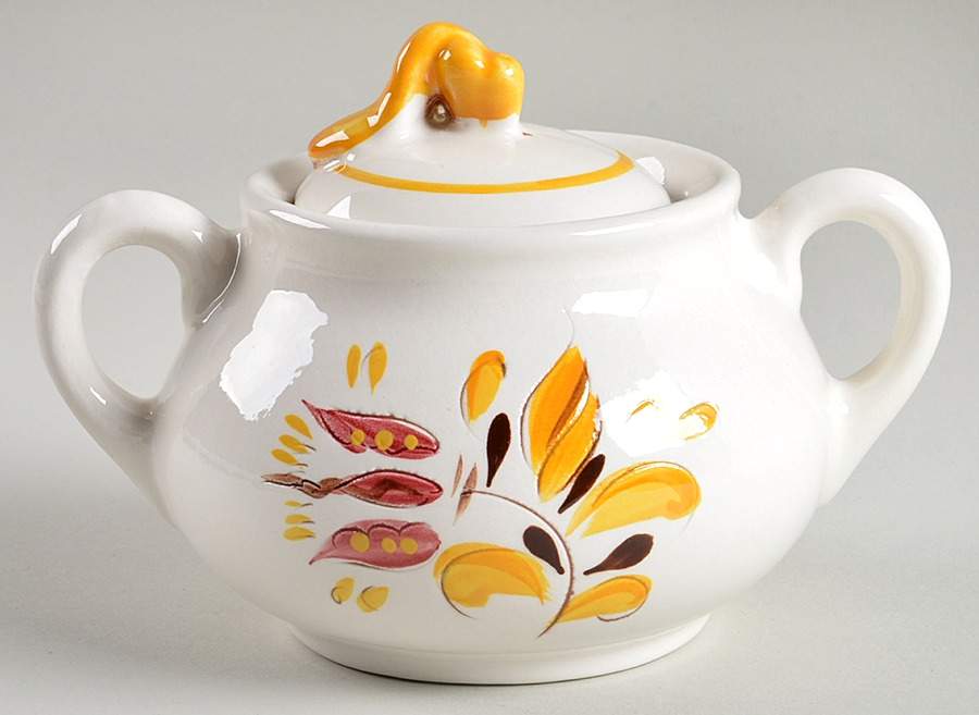 Provincial Sugar Bowl & Lid by Stangl-1