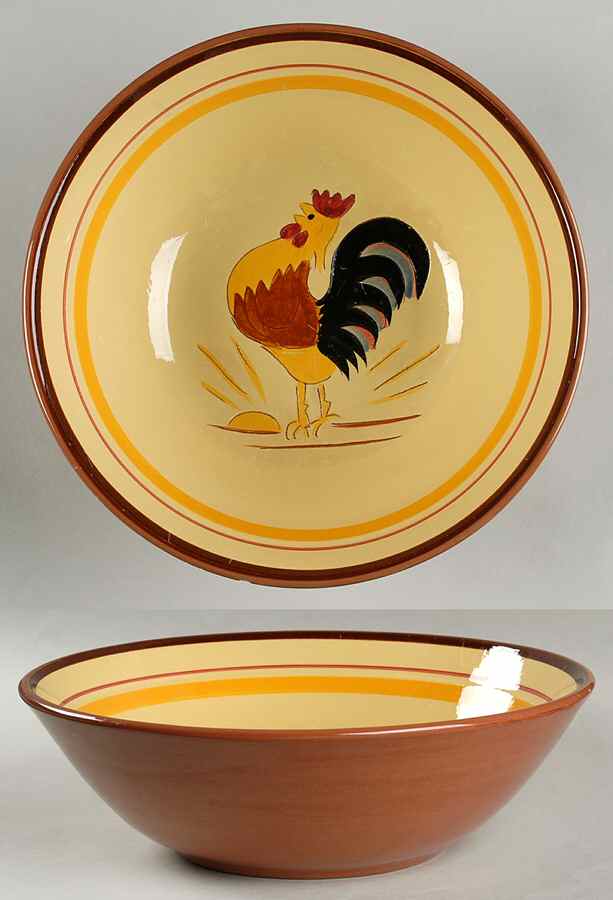 Rooster 10" Large Salad Serving Bowl by Stangl-1