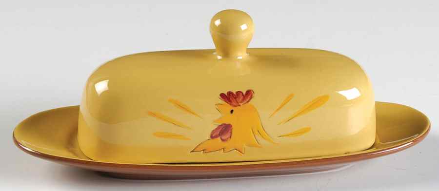Rooster 1/4 Lb Covered Butter by Stangl-1