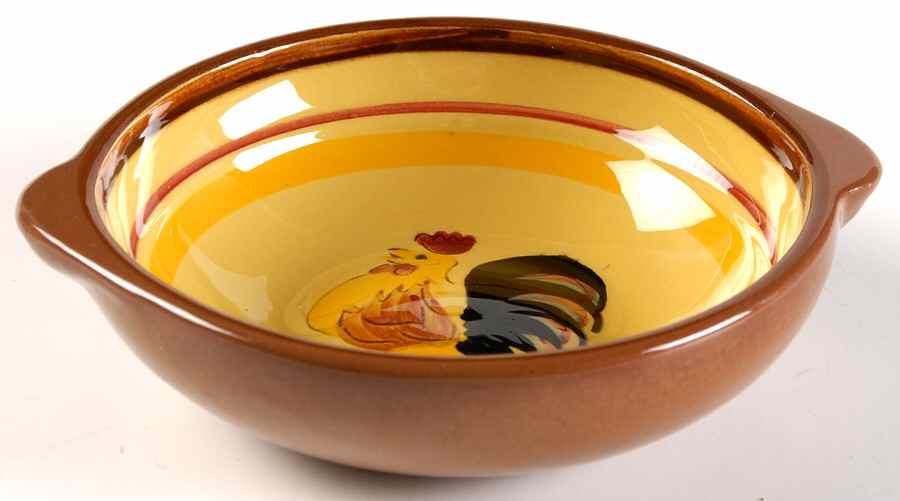 Rooster Lugged Soup Bowl by Stangl-1