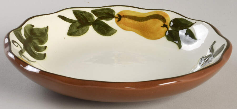 Sculptured Fruit Coupe Soup Bowl by Stangl-1