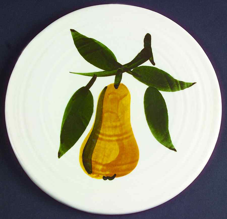 Sculptured Fruit Tea Tile by Stangl-1