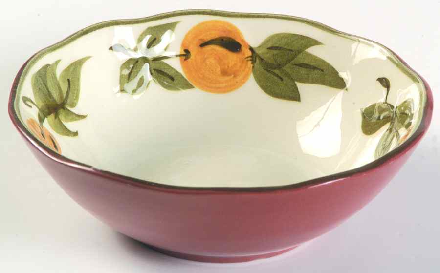 Sculptured Fruit Coupe Cereal Bowl by Stangl-1
