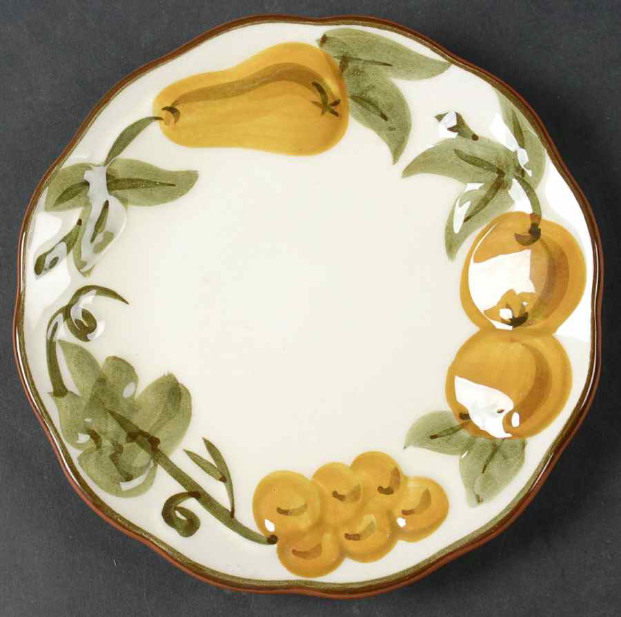 Sculptured Fruit Bread & Butter Plate by Stangl-1