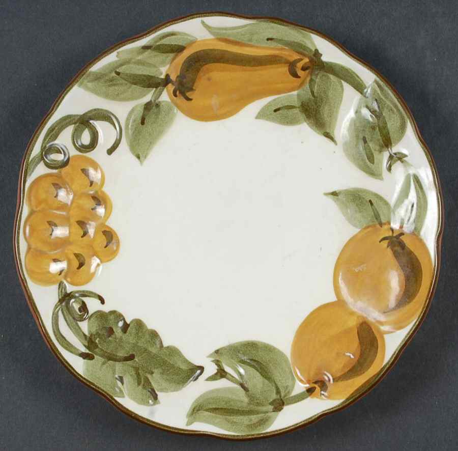 Sculptured Fruit Salad Plate by Stangl-1