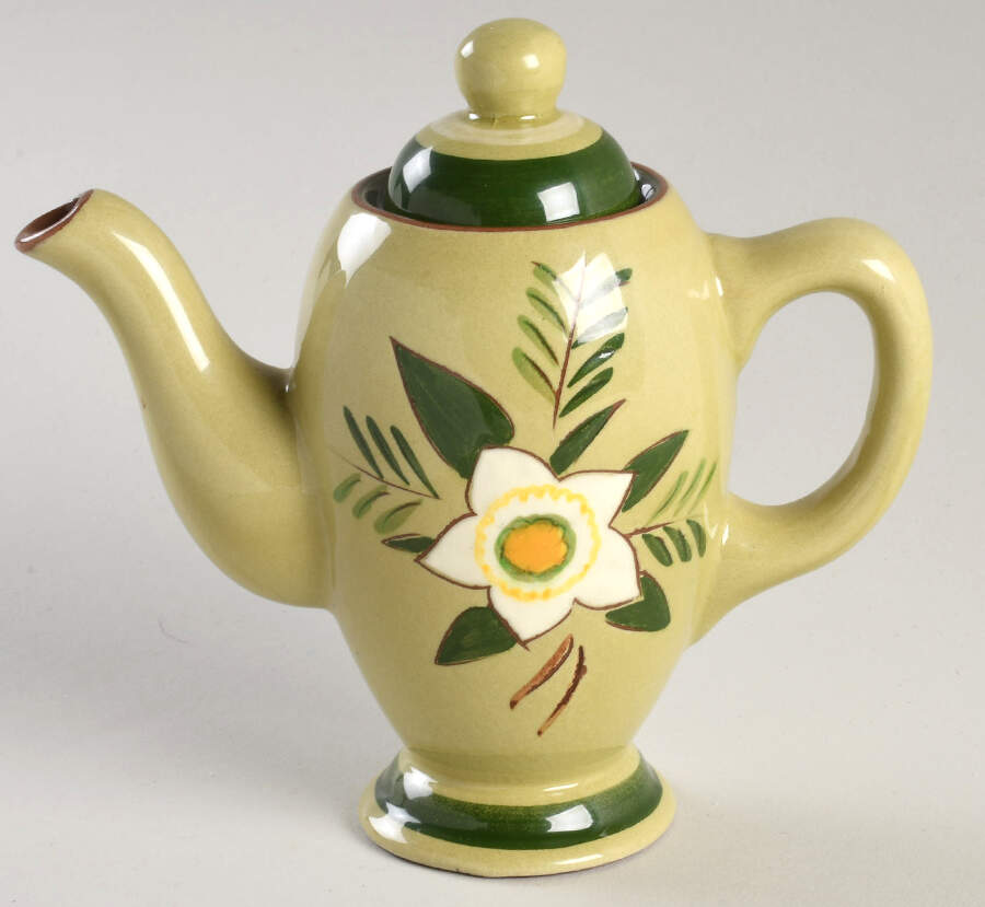 Star Flower Mini Coffee Pot & Lid by Stangl-1