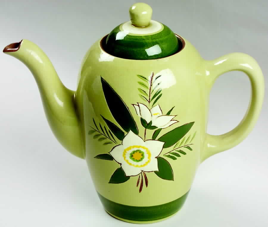 Star Flower Coffee Pot & Lid by Stangl-1