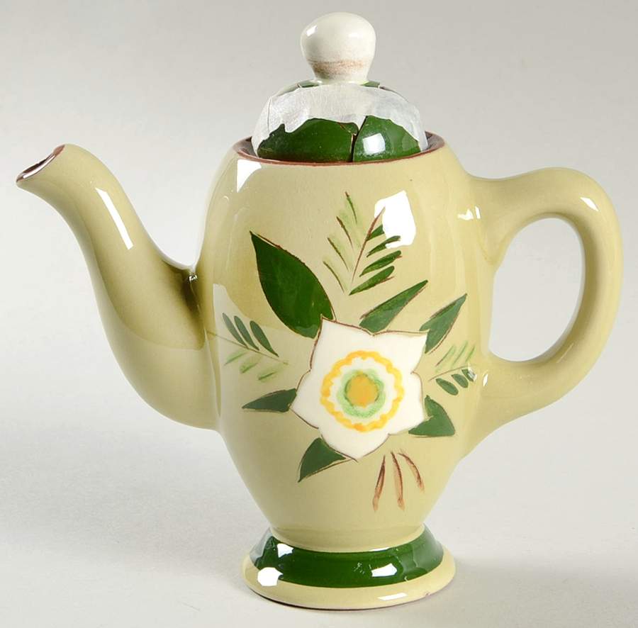 Star Flower Individual Coffee Pot & Lid by Stangl-1