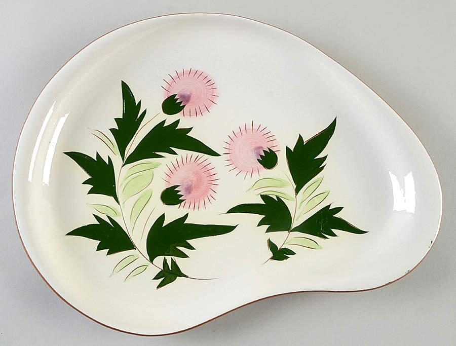 Thistle (Pink Thistle) 13" Oval Serving Platter by Stangl-1