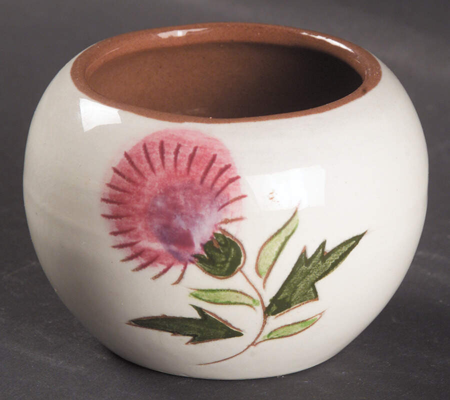 Thistle (Pink Thistle) Individual Open Sugar Bowl by Stangl-1