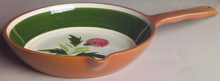 Thistle (Pink Thistle) Open Skillet by Stangl-1