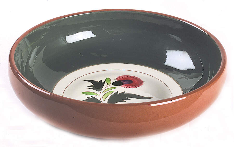 Thistle (Pink Thistle) 9" Salad Serving Bowl by Stangl-1