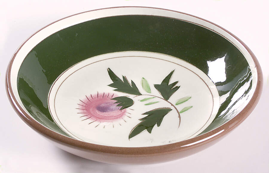Thistle (Pink Thistle) Fruit/Dessert (Sauce) Bowl by Stangl-1